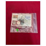 Two Bicentennial Kennedy Halves  First Day Cover