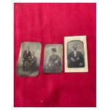 Three Tin Types Photos