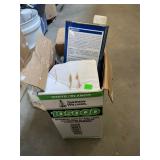 Eddie Bauer Poncho, Paint thinner, and Caulk