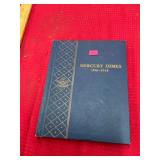 Mercury Dimes 1916-1945 Book and Coins