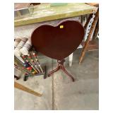 Bombay Tilt Top Heart Table