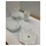Milk Glass Lot