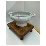 Antique Ironstone Piece and Stool