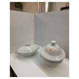 2 Piece Ironstone Tureen Lot