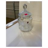 Painted Bristol Candy Jar