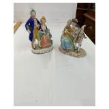 2 Japan Victorian Couple Figurines