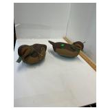 2 David Williams Local Weems Carved Decoys
