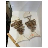 2 Driftwood Fish Pieces
