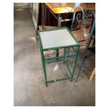 Square Green Iron Table