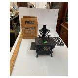 Crescent Cast Iron Stove with Box