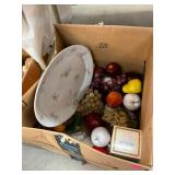 China Platter and Fruit Lot