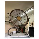 Decorative Iron Art Plate and Holder