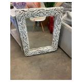 Shabby Chic Driftwood Framed Mirror