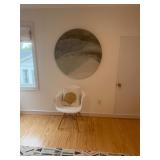 Round Blue Nautical Print