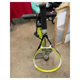 Bike Pump and Wilson Tennis Raquet