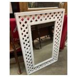 Shabby Chic Lattice Mirror