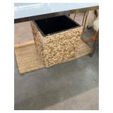 Woven Storage Bin and Rug