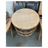 Rattan Woven Rounded Side Table