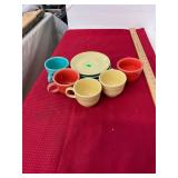 Lot of HLC Fiesta Cups & Saucers