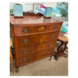 Antique Inlaid Dresser Chest of Drawers