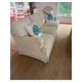 80" Tan Bassett Couch