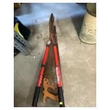 Hedge Trimmers and Hand Saw