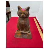Antique Cast Iron Cat Doorstop