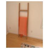 Shabby Chic Rustic Decor Blanket Ladder