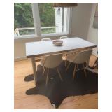 Modern Dining Table with Four Chairs