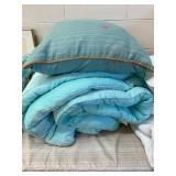 Blue Comforter and Pillow Set