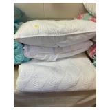 White Pillow and Comforter Set
