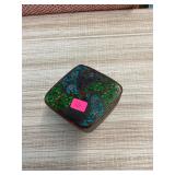 Small Oriental Cloisonnï¿½  Metal Trinket Box