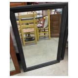 Two Mirrors in Black Frame