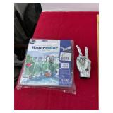 Peace Sign and Watercolor Book