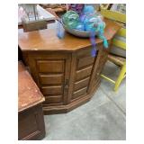 Vintage Wooden Console Cabinet