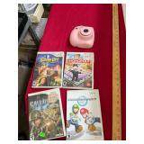Polaroid Camera with Wii Games