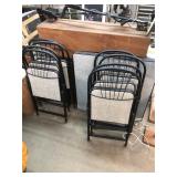 8 Folding Chairs and 3 Card Tables