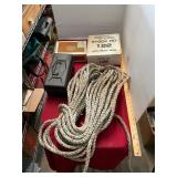 Rope, Heat Gun, Tools Lot