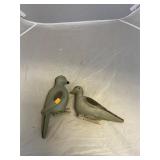 2 Vintage Crow Decoys