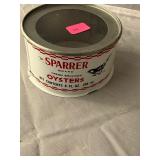 Sparrer Brand Seaford VA 8oz Oyster Can