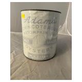 W A Adams Accomac VA Gallon Oyster Can
