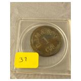 D J M & Son 1 Gallon Brass Canning Packing Token