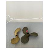 2 Small Brass Propellors