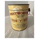 Wentworths Baltimore MD45 Half Gallon Oyster Can