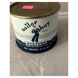 Sailor Boy R F Brown 12oz Oyster Can