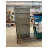 5-Tiered Rolling Metal Rack