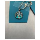 Tree Sterling Necklace and Pendant