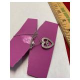 Gemstone Heart .925 Necklace