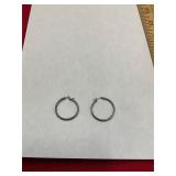 Sterling Hoop Earrings