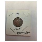 1865 3 Cent Nickel